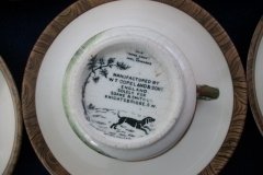 W.T. COPELAND LIONEL EDWARDS FOX HUNT- DEMI CUP & SAUCER #2 GONE AWAY CUP  & THE HUNTSMAN SAUCER ....    http://jaapiesfinechinastore.com