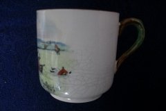W.T. COPELAND LIONEL EDWARDS FOX HUNT- DEMI CUP & SAUCER #2 GONE AWAY CUP  & THE HUNTSMAN SAUCER ....    http://jaapiesfinechinastore.com