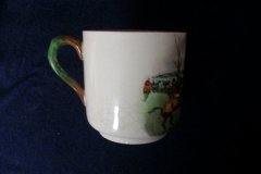 W.T. COPELAND LIONEL EDWARDS FOX HUNT- DEMI CUP & SAUCER #2 GONE AWAY CUP  & THE HUNTSMAN SAUCER ....    http://jaapiesfinechinastore.com