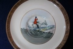 W.T. COPELAND LIONEL EDWARDS FOX HUNT- DEMI CUP & SAUCER #2 GONE AWAY CUP  & THE HUNTSMAN SAUCER ....    http://jaapiesfinechinastore.com