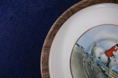 W.T. COPELAND LIONEL EDWARDS FOX HUNT- DEMI CUP & SAUCER #3  " GOING TO A HALLOA" CUP & "THE HUNTSMAN" SAUCER .... http://jaapiesfinechinastore.com