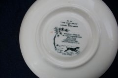 W.T. COPELAND LIONEL EDWARDS FOX HUNT- DEMI CUP & SAUCER #3  " GOING TO A HALLOA" CUP & "THE HUNTSMAN" SAUCER .... http://jaapiesfinechinastore.com