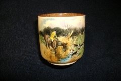 W.T. COPELAND LIONEL EDWARDS FOX HUNT- DEMI CUP & SAUCER #3  " GOING TO A HALLOA" CUP & "THE HUNTSMAN" SAUCER .... http://jaapiesfinechinastore.com