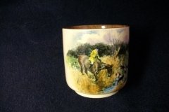 W.T. COPELAND LIONEL EDWARDS FOX HUNT- DEMI CUP & SAUCER #3  " GOING TO A HALLOA" CUP & "THE HUNTSMAN" SAUCER .... http://jaapiesfinechinastore.com