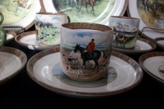 W.T. COPELAND LIONEL EDWARDS FOX HUNT- DEMI CUP & SAUCER #4  A CHECK CUP  & THE FIRST WHIP SAUCER ....    http://jaapiesfinechinastore.com