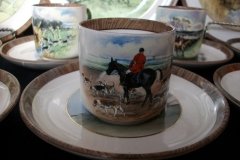 W.T. COPELAND LIONEL EDWARDS FOX HUNT- DEMI CUP & SAUCER #4  A CHECK CUP  & THE FIRST WHIP SAUCER ....    http://jaapiesfinechinastore.com