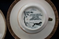 W.T. COPELAND LIONEL EDWARDS FOX HUNT- DEMI CUP & SAUCER #4  A CHECK CUP  & THE FIRST WHIP SAUCER ....    http://jaapiesfinechinastore.com