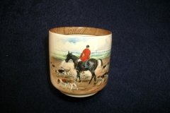 W.T. COPELAND LIONEL EDWARDS FOX HUNT- DEMI CUP & SAUCER #4  A CHECK CUP  & THE FIRST WHIP SAUCER ....    http://jaapiesfinechinastore.com