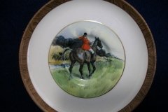 W.T. COPELAND LIONEL EDWARDS FOX HUNT- DEMI CUP & SAUCER #4  A CHECK CUP  & THE FIRST WHIP SAUCER ....    http://jaapiesfinechinastore.com