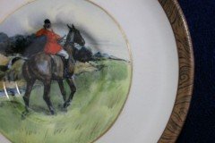 W.T. COPELAND LIONEL EDWARDS FOX HUNT- DEMI CUP & SAUCER #4  A CHECK CUP  & THE FIRST WHIP SAUCER ....    http://jaapiesfinechinastore.com