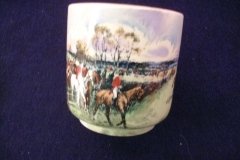 W.T. COPELAND LIONEL EDWARDS FOX HUNT- DEMI CUP & SAUCER #5  " OFF TO DRAW" CUP & "THE FIRST WHIP" SAUCER .... http://jaapiesfinechinastore.com