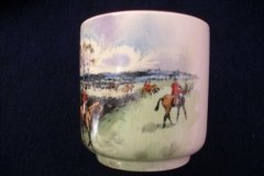 W.T. COPELAND LIONEL EDWARDS FOX HUNT- DEMI CUP & SAUCER #5  " OFF TO DRAW" CUP & "THE FIRST WHIP" SAUCER .... http://jaapiesfinechinastore.com