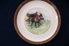 W.T. COPELAND LIONEL EDWARDS FOX HUNT- DEMI CUP & SAUCER #5  " OFF TO DRAW" CUP & "THE FIRST WHIP" SAUCER .... http://jaapiesfinechinastore.com