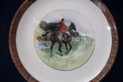 W.T. COPELAND LIONEL EDWARDS FOX HUNT- DEMI CUP & SAUCER #5  " OFF TO DRAW" CUP & "THE FIRST WHIP" SAUCER .... http://jaapiesfinechinastore.com