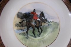 W.T. COPELAND LIONEL EDWARDS FOX HUNT- DEMI CUP & SAUCER #5  " OFF TO DRAW" CUP & "THE FIRST WHIP" SAUCER .... http://jaapiesfinechinastore.com