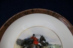 W.T. COPELAND LIONEL EDWARDS FOX HUNT- DEMI CUP & SAUCER #5  " OFF TO DRAW" CUP & "THE FIRST WHIP" SAUCER .... http://jaapiesfinechinastore.com