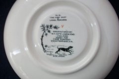 W.T. COPELAND LIONEL EDWARDS FOX HUNT- DEMI CUP & SAUCER #5  " OFF TO DRAW" CUP & "THE FIRST WHIP" SAUCER .... http://jaapiesfinechinastore.com
