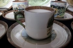 W.T. COPELAND LIONEL EDWARDS FOX HUNT- DEMI CUP & SAUCER #6  " THE FIND" CUP & "THE FIRST WHIP" SAUCER .... http://jaapiesfinechinastore.com