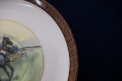 W.T. COPELAND LIONEL EDWARDS FOX HUNT- DEMI CUP & SAUCER #6  " THE FIND" CUP & "THE FIRST WHIP" SAUCER .... http://jaapiesfinechinastore.com