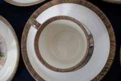W.T. COPELAND LIONEL EDWARDS FOX HUNT- DEMI CUP & SAUCER #7   "HOMEWARD" CUP & "THE SECOND  WHIP" SAUCER .... http://jaapiesfinechinastore.com