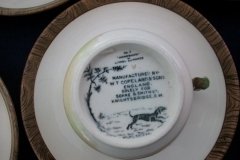 W.T. COPELAND LIONEL EDWARDS FOX HUNT- DEMI CUP & SAUCER #7   "HOMEWARD" CUP & "THE SECOND  WHIP" SAUCER .... http://jaapiesfinechinastore.com