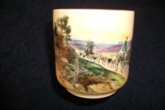 W.T. COPELAND LIONEL EDWARDS FOX HUNT- DEMI CUP & SAUCER #7   "HOMEWARD" CUP & "THE SECOND  WHIP" SAUCER .... http://jaapiesfinechinastore.com