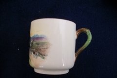 W.T. COPELAND LIONEL EDWARDS FOX HUNT- DEMI CUP & SAUCER #7   "HOMEWARD" CUP & "THE SECOND  WHIP" SAUCER .... http://jaapiesfinechinastore.com