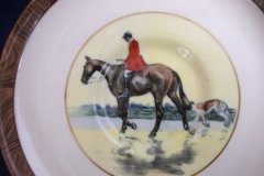 W.T. COPELAND LIONEL EDWARDS FOX HUNT- DEMI CUP & SAUCER #7   "HOMEWARD" CUP & "THE SECOND  WHIP" SAUCER .... http://jaapiesfinechinastore.com