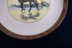 W.T. COPELAND LIONEL EDWARDS FOX HUNT- DEMI CUP & SAUCER #7   "HOMEWARD" CUP & "THE SECOND  WHIP" SAUCER .... http://jaapiesfinechinastore.com