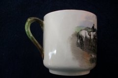 W.T. COPELAND LIONEL EDWARDS FOX HUNT- DEMI CUP & SAUCER #8   "GONE TO GROUND" CUP & "THE SECOND  WHIP" SAUCER .... http://jaapiesfinechinastore.com