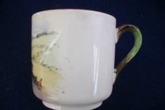 W.T. COPELAND LIONEL EDWARDS FOX HUNT- DEMI CUP & SAUCER #8   "GONE TO GROUND" CUP & "THE SECOND  WHIP" SAUCER .... http://jaapiesfinechinastore.com