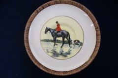 W.T. COPELAND LIONEL EDWARDS FOX HUNT- DEMI CUP & SAUCER #8   "GONE TO GROUND" CUP & "THE SECOND  WHIP" SAUCER .... http://jaapiesfinechinastore.com