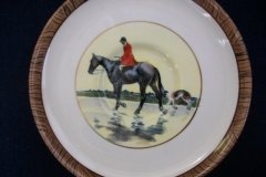 W.T. COPELAND LIONEL EDWARDS FOX HUNT- DEMI CUP & SAUCER #8   "GONE TO GROUND" CUP & "THE SECOND  WHIP" SAUCER .... http://jaapiesfinechinastore.com