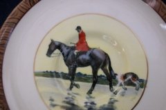 W.T. COPELAND LIONEL EDWARDS FOX HUNT- DEMI CUP & SAUCER #8   "GONE TO GROUND" CUP & "THE SECOND  WHIP" SAUCER .... http://jaapiesfinechinastore.com