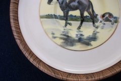 W.T. COPELAND LIONEL EDWARDS FOX HUNT- DEMI CUP & SAUCER #8   "GONE TO GROUND" CUP & "THE SECOND  WHIP" SAUCER .... http://jaapiesfinechinastore.com