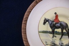 W.T. COPELAND LIONEL EDWARDS FOX HUNT- DEMI CUP & SAUCER #8   "GONE TO GROUND" CUP & "THE SECOND  WHIP" SAUCER .... http://jaapiesfinechinastore.com