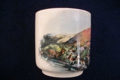 W.T. COPELAND LIONEL EDWARDS FOX HUNT- DEMI CUP & SAUCER #9   "STAG AT BAY"  CUP & "THE SECOND  WHIP" SAUCER .... http://jaapiesfinechinastore.com
