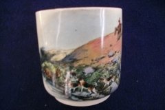 W.T. COPELAND LIONEL EDWARDS FOX HUNT- DEMI CUP & SAUCER #9   "STAG AT BAY"  CUP & "THE SECOND  WHIP" SAUCER .... http://jaapiesfinechinastore.com