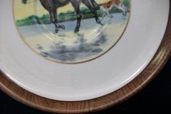 W.T. COPELAND LIONEL EDWARDS FOX HUNT- DEMI CUP & SAUCER #9   "STAG AT BAY"  CUP & "THE SECOND  WHIP" SAUCER .... http://jaapiesfinechinastore.com