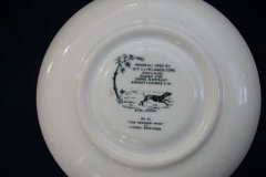 W.T. COPELAND LIONEL EDWARDS FOX HUNT- DEMI CUP & SAUCER #9   "STAG AT BAY"  CUP & "THE SECOND  WHIP" SAUCER .... http://jaapiesfinechinastore.com