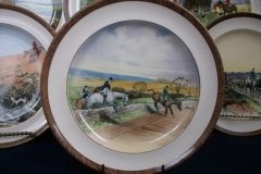 W.T. COPELAND LIONEL EDWARDS FOX HUNT- #1  "FULL CRY"  7 1/2" DISPLAY PLATE .... http://jaapiesfinechinastore.com