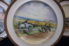 W.T. COPELAND LIONEL EDWARDS FOX HUNT- #1  "FULL CRY"  7 1/2" DISPLAY PLATE .... http://jaapiesfinechinastore.com