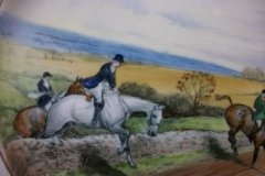 W.T. COPELAND LIONEL EDWARDS FOX HUNT- #1  "FULL CRY"  7 1/2" DISPLAY PLATE .... http://jaapiesfinechinastore.com
