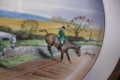 W.T. COPELAND LIONEL EDWARDS FOX HUNT- #1  "FULL CRY"  7 1/2" DISPLAY PLATE .... http://jaapiesfinechinastore.com