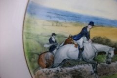 W.T. COPELAND LIONEL EDWARDS FOX HUNT- #1  "FULL CRY"  7 1/2" DISPLAY PLATE .... http://jaapiesfinechinastore.com