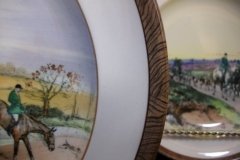 W.T. COPELAND LIONEL EDWARDS FOX HUNT- #1  "FULL CRY"  7 1/2" DISPLAY PLATE .... http://jaapiesfinechinastore.com