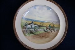 W.T. COPELAND LIONEL EDWARDS FOX HUNT- #1  "FULL CRY"  7 1/2" DISPLAY PLATE .... http://jaapiesfinechinastore.com