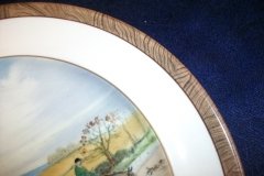 W.T. COPELAND LIONEL EDWARDS FOX HUNT- #1  "FULL CRY"  7 1/2" DISPLAY PLATE .... http://jaapiesfinechinastore.com