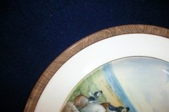 W.T. COPELAND LIONEL EDWARDS FOX HUNT- #1  "FULL CRY"  7 1/2" DISPLAY PLATE .... http://jaapiesfinechinastore.com