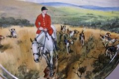 W.T. COPELAND LIONEL EDWARDS FOX HUNT- #10  "DRAWING THE DINGLE"   7 1/2"  DISPLAY PLATE .... http://jaapiesfinechinastore.com